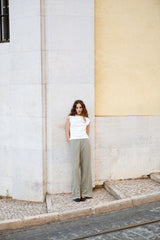 Harmony Longline Trousers in Sage