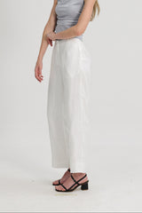 (3) Danielle Elasticated Day Trousers in White