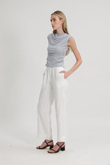 Bethany Ruched Side Modal Top in Hyacinth