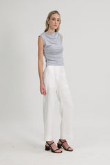 Bethany Ruched Side Modal Top in Hyacinth