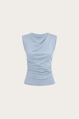 Bethany Ruched Side Modal Top in Hyacinth