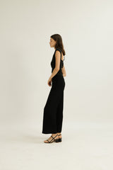 Harmony Longline Trousers in Black
