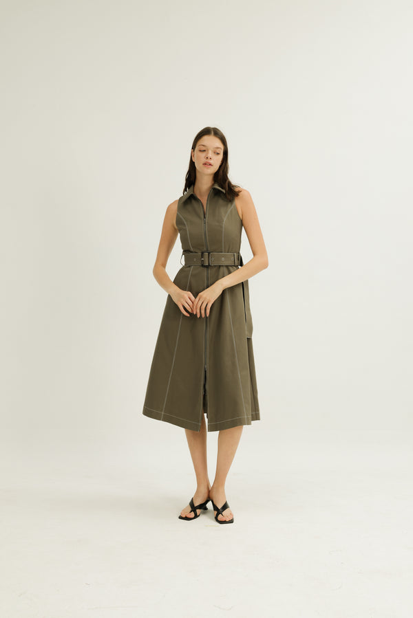 Norah Dress in Olive