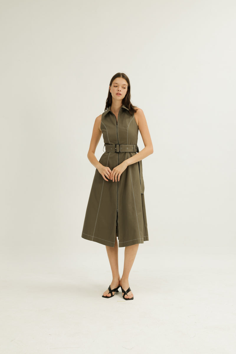 Norah Dress in Olive