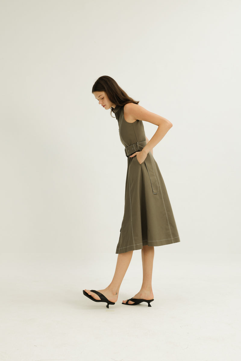 Norah Dress in Olive
