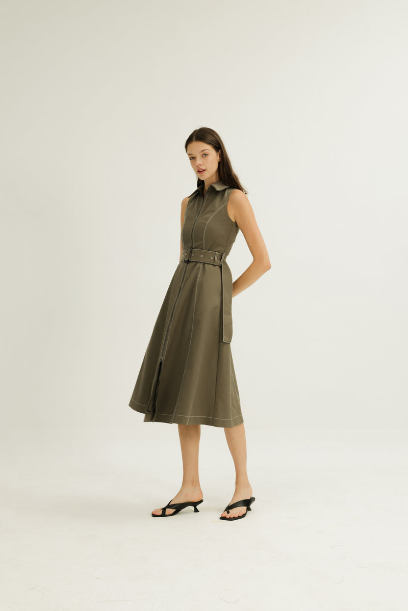 Norah Dress in Olive