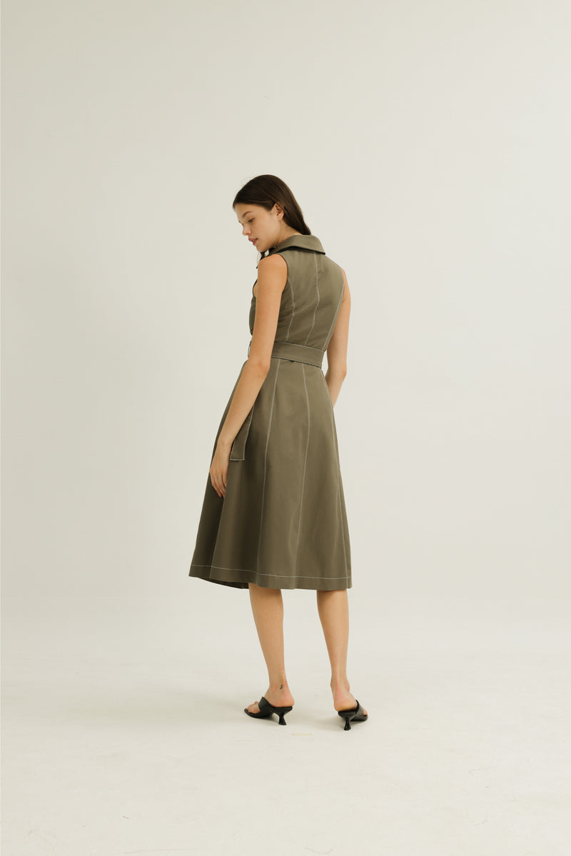 Norah Dress in Olive