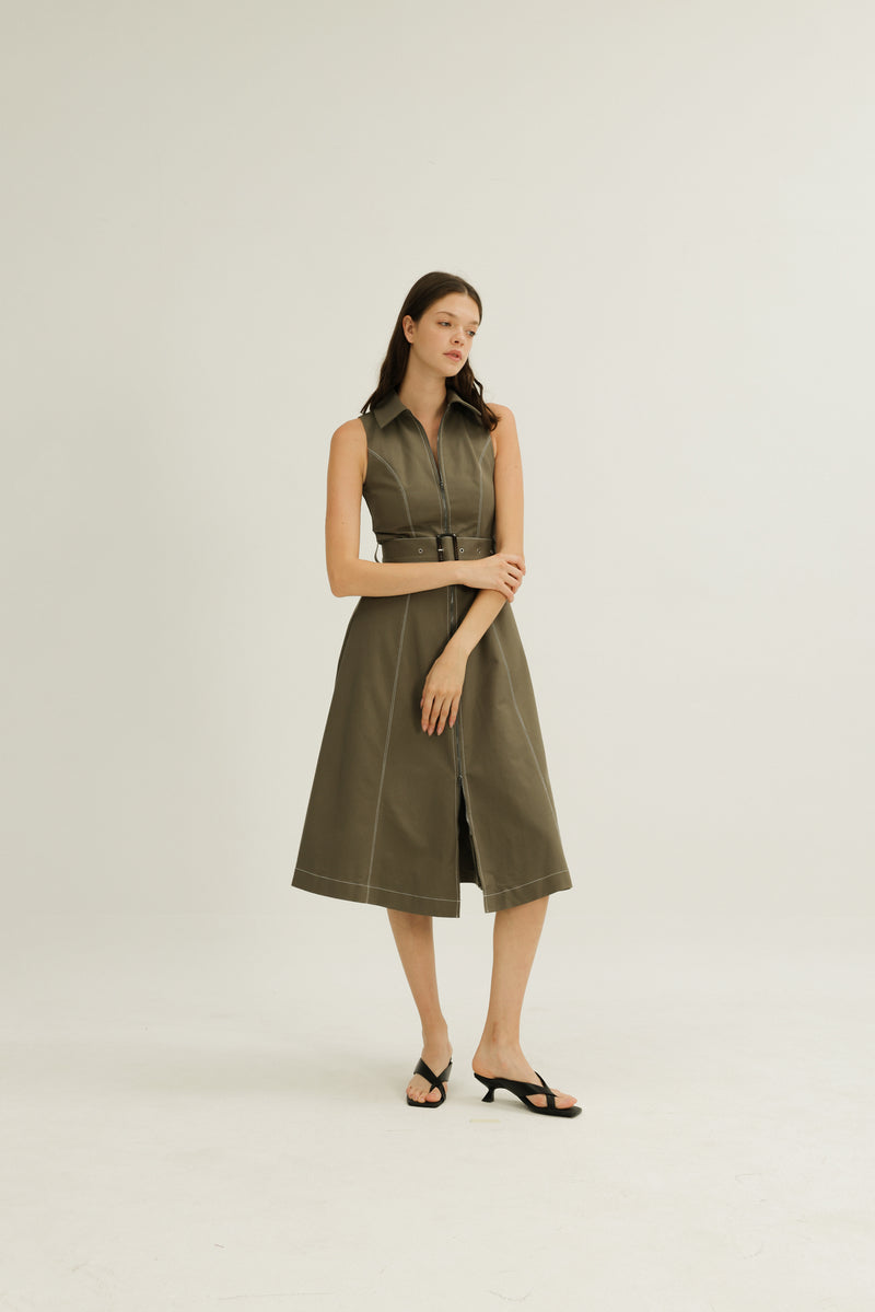 Norah Dress in Olive
