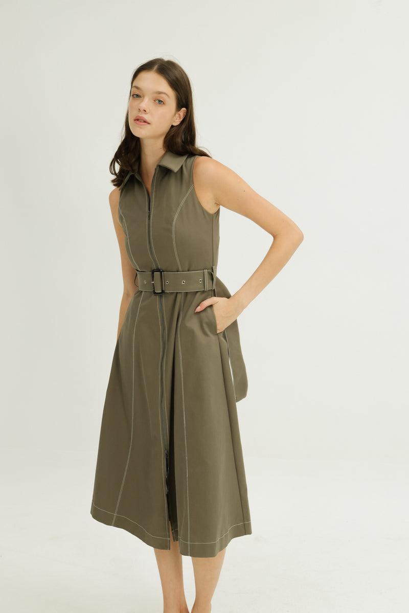 Norah Dress in Olive