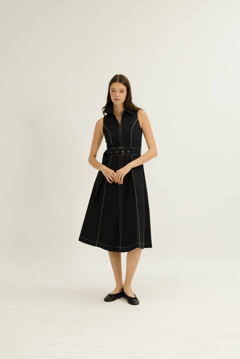 Norah Dress in Midnight