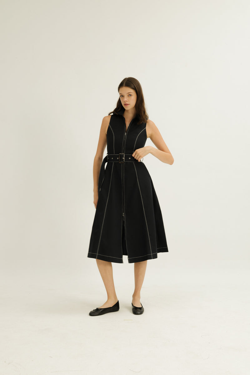 Norah Dress in Midnight