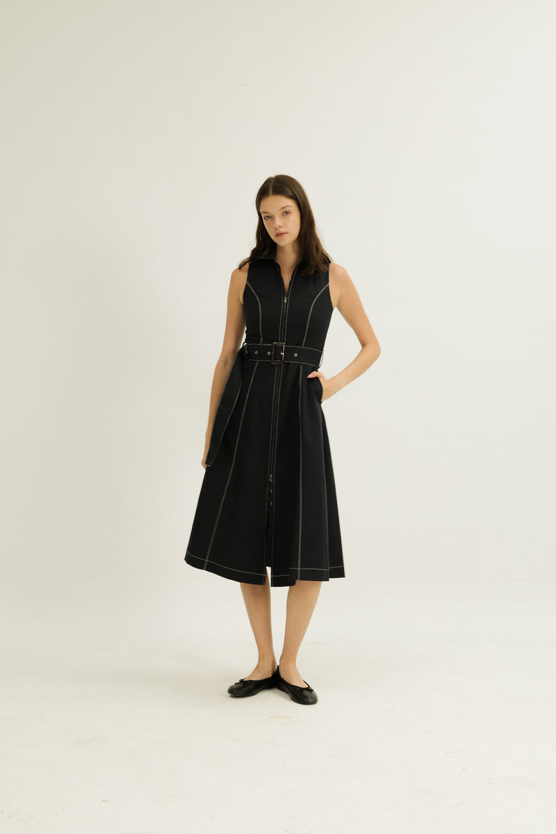 Norah Dress in Midnight