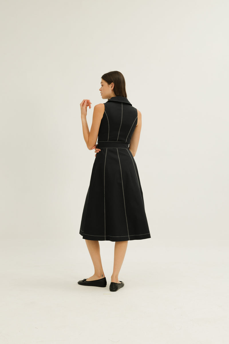 Norah Dress in Midnight