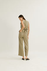 Harmony Longline Trousers in Sage