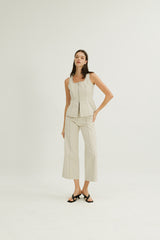 Kinsley Scoop Neck Top in Ivory