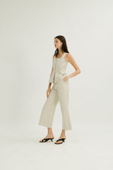 Kinsley Scoop Neck Top in Ivory