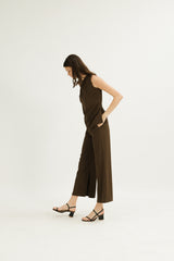 Jamie Elastic Waist Trousers in Cocoa