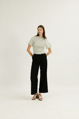 Maya Shirred Top in Pear