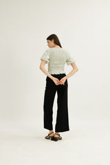 Maya Shirred Top in Pear