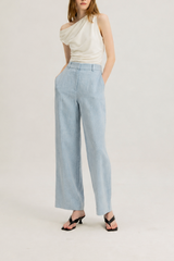 Danielle Elasticated Day Trousers in Ocean