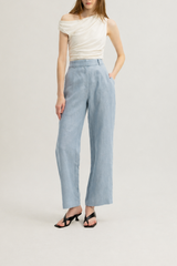Danielle Elasticated Day Trousers in Ocean