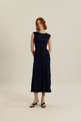 Charlie Biased Cut Dress in Midnight