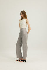 Danielle Elasticated Day Trousers in Heather Grey