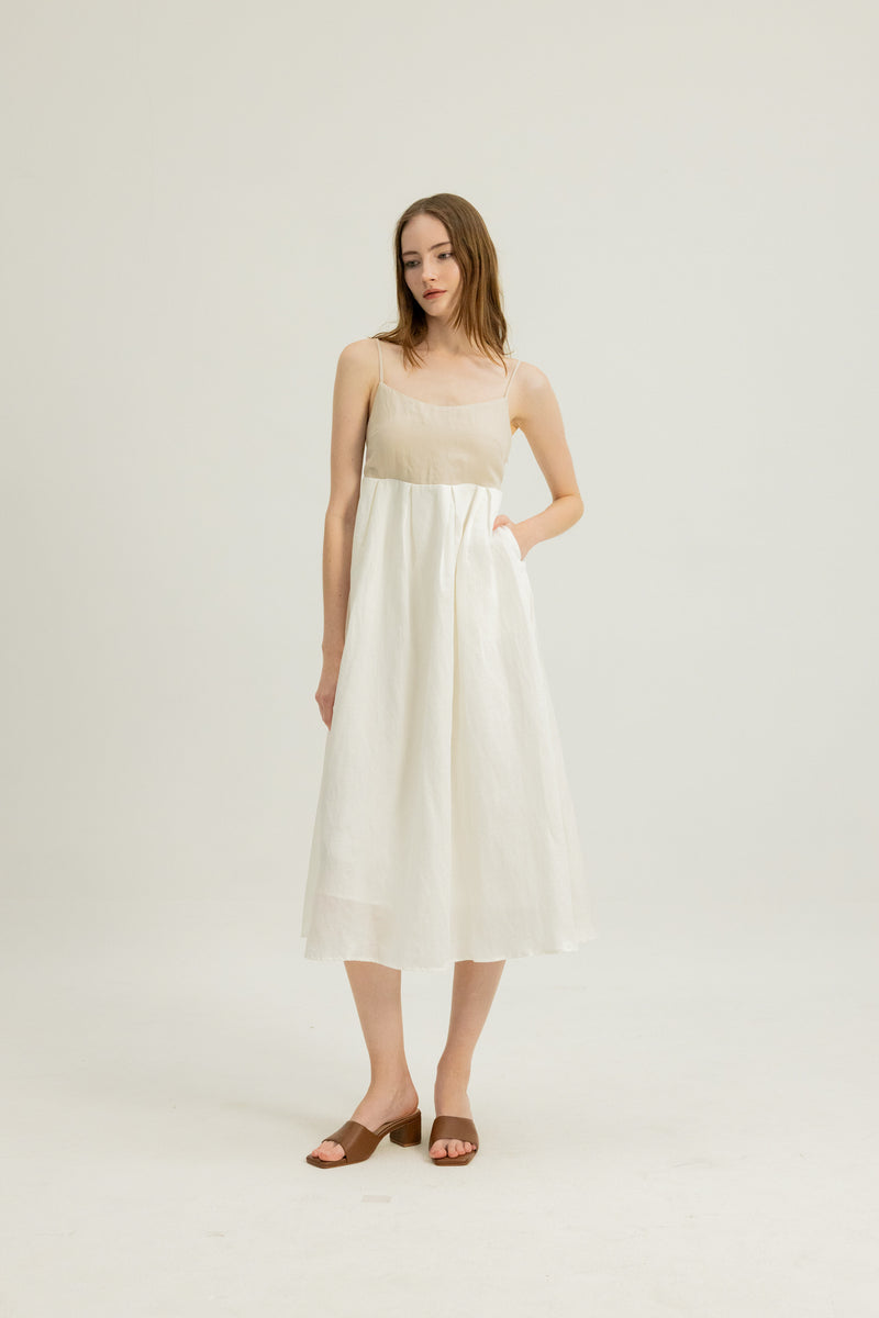 Charlotte Cami Dress in Oatmeal