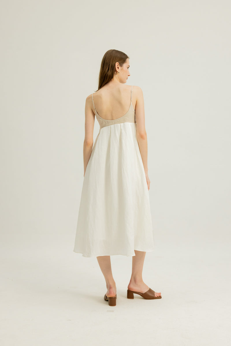 Charlotte Cami Dress in Oatmeal