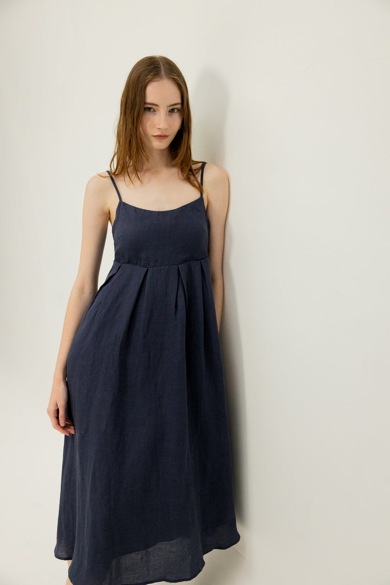 Charlotte Cami Dress in Midnight