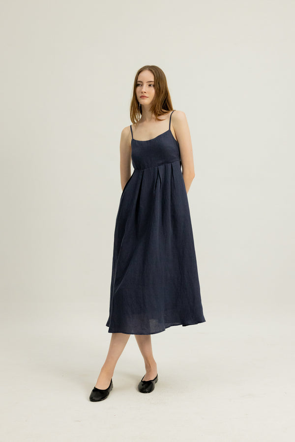Charlotte Cami Dress in Midnight