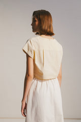 Joey Cotton Top in Ivory