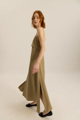 Sienna Layered Cami Dress in Olive