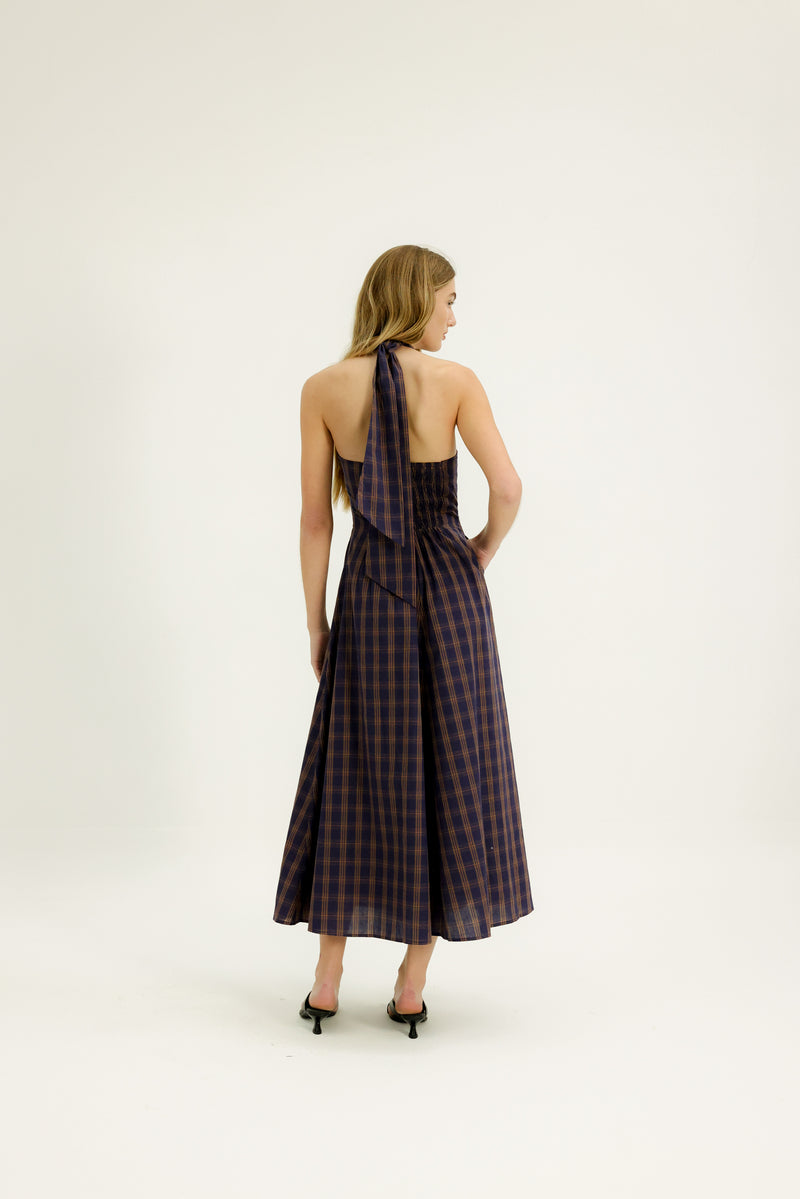 sachin and babi light blue dress $167 Ralph Lauren Women's Blue Striped Crinkle Georgette Halter Dress Size  12