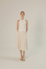 Vienna Circle Skirt in Ivory