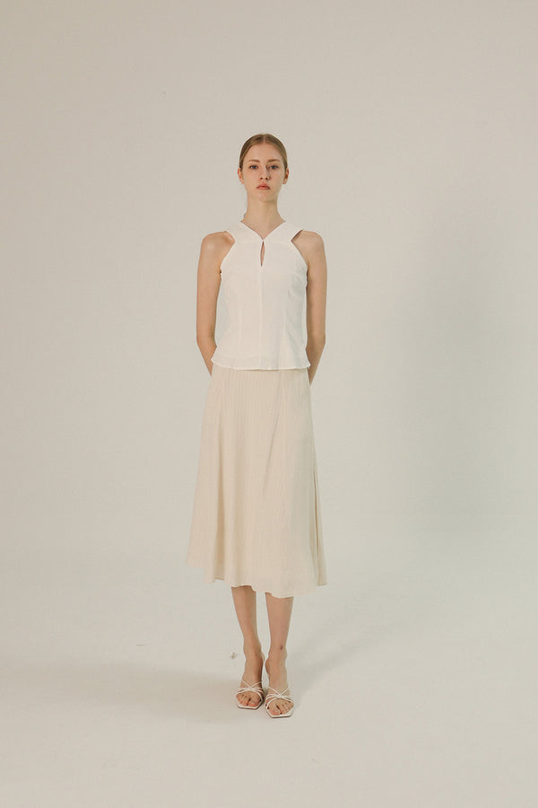 Vienna Circle Skirt in Ivory