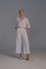 Houston Trousers in Linen White
