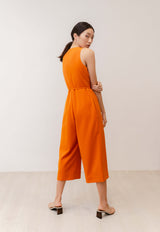 Dora Asymmetrical Jumpsuit in Orange