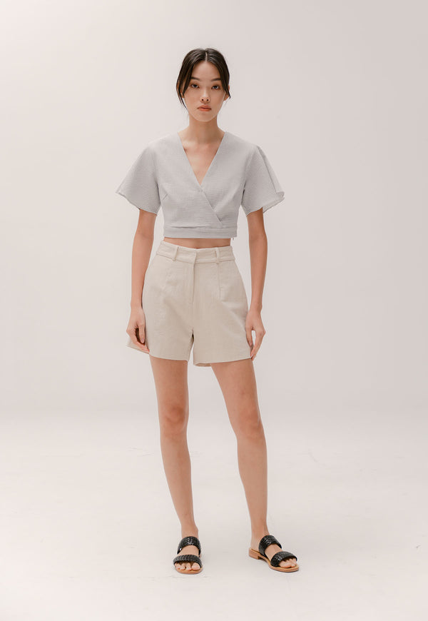 Flo Cropped Top in Minty Pebble