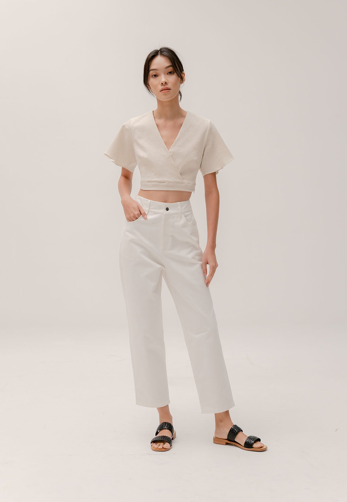 Flo Cropped Top in Primrose – Génue