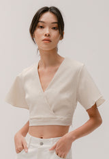 Flo Cropped Top in Primrose